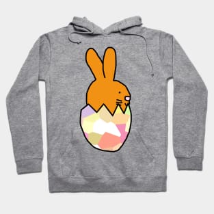 Gold Bunny Hatching from Easter Egg Hoodie